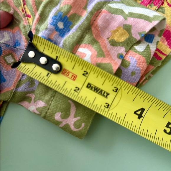 Zara Linen Multicolored High Waisted Shorts Womens Size XS - Picture 11 of 11